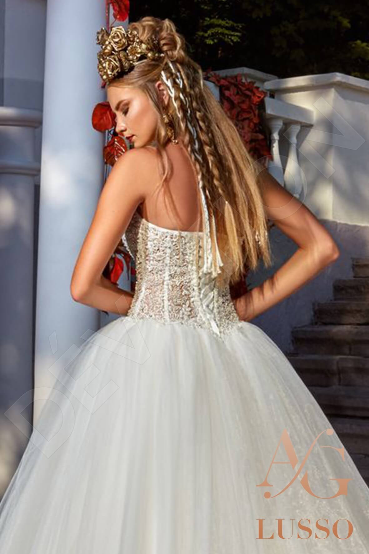 Maudina Princess/Ball Gown Sweetheart Milk Wedding dress