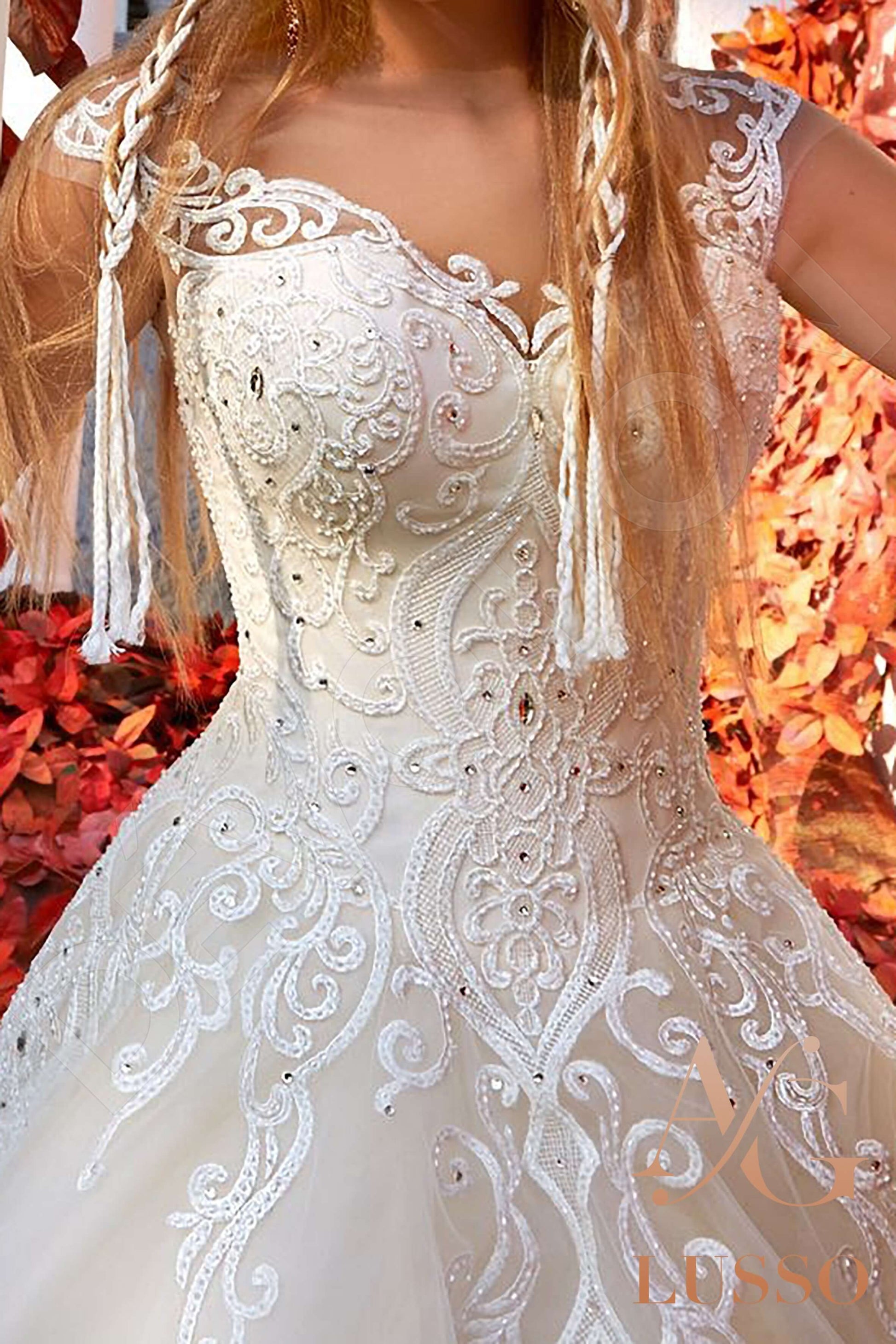 Melodia Princess/Ball Gown Illusion Milk Wedding dress