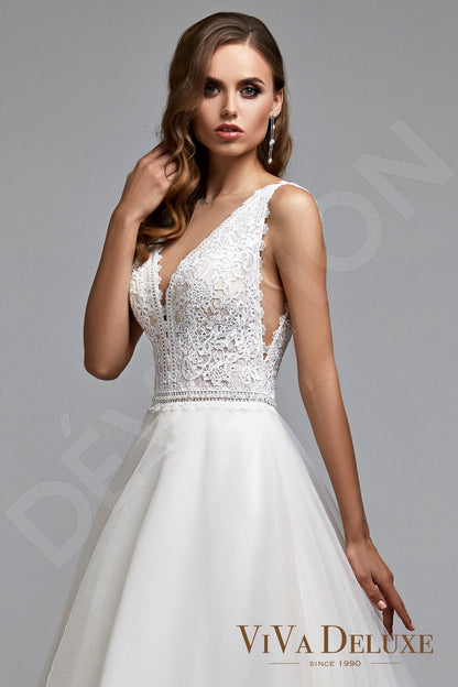 Annalise Open back A-line Sleeveless Wedding Dress 2