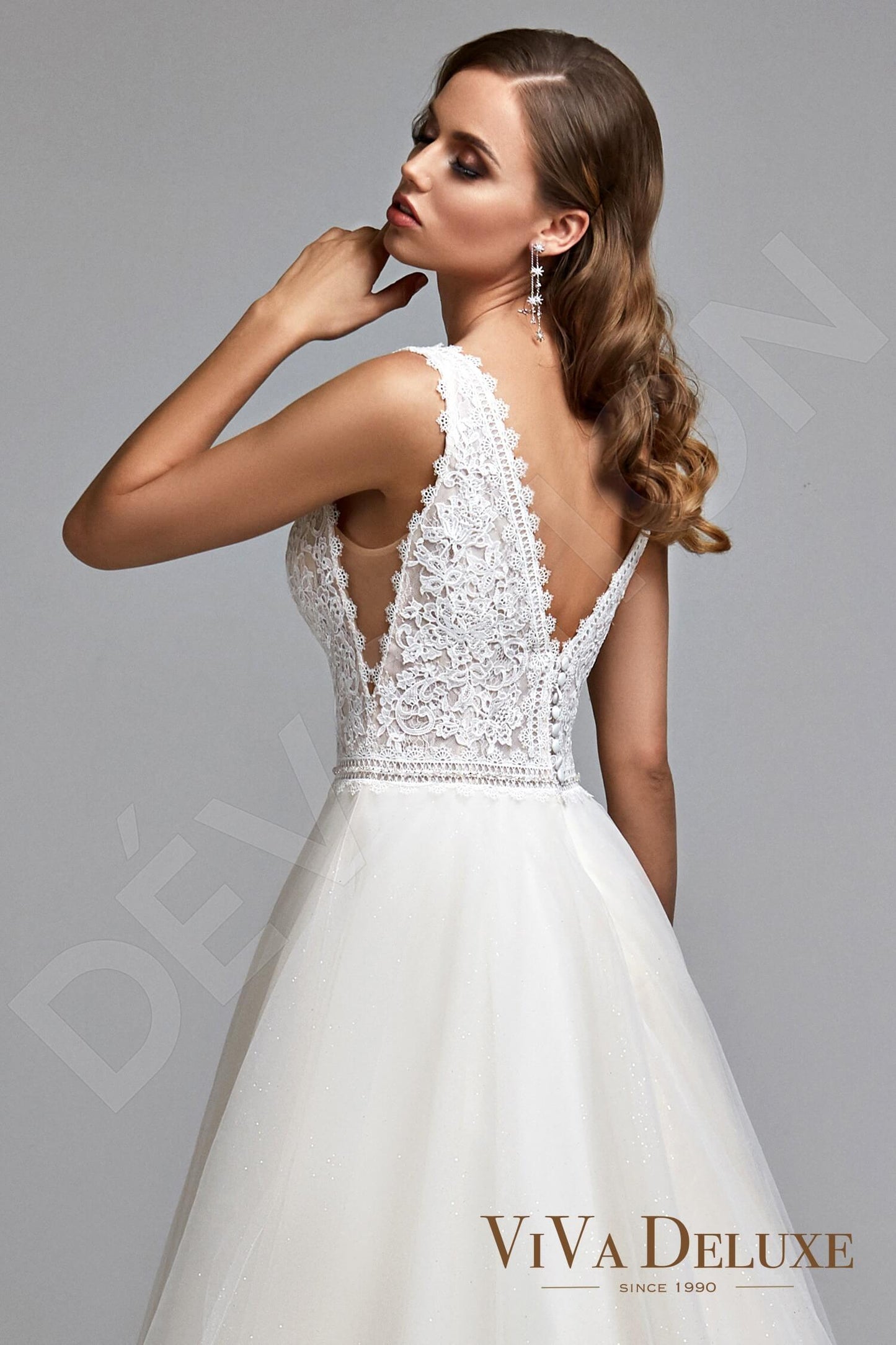 Annalise Open back A-line Sleeveless Wedding Dress 3