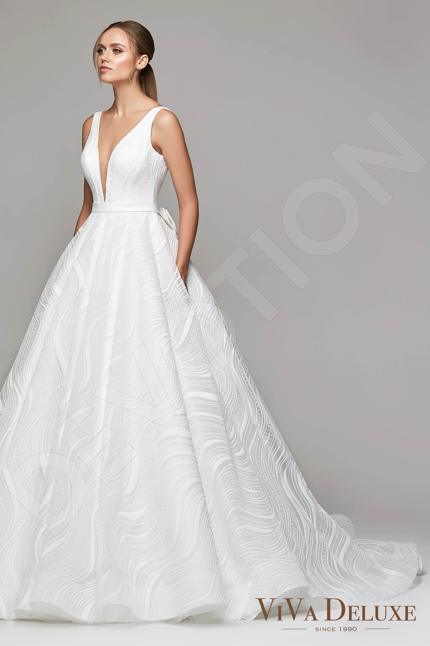 Dorofeya Open back Princess/Ball Gown Sleeveless Wedding Dress 6