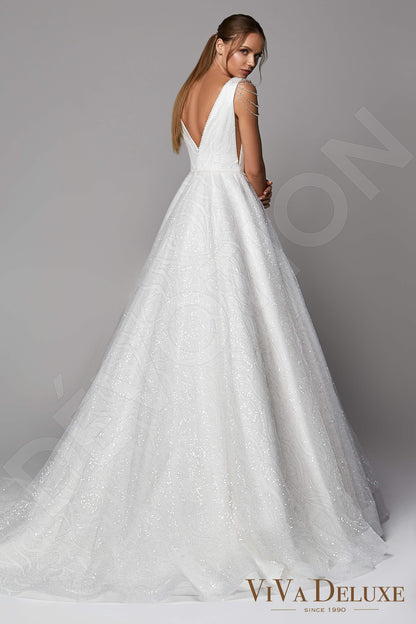 Emerie Open back Princess/Ball Gown Sleeveless Wedding Dress Back