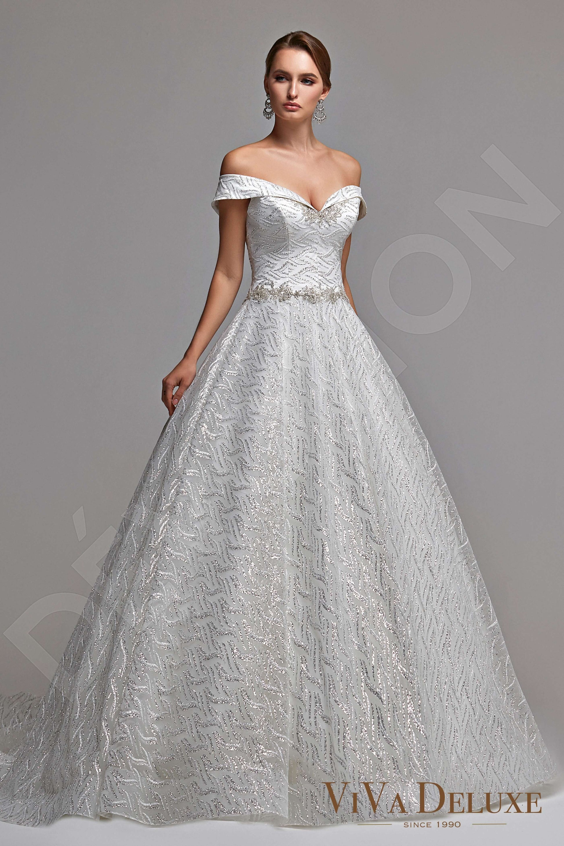 Perla Princess/Ball Gown Off-shoulder/Drop shoulders Ivory Wedding dress