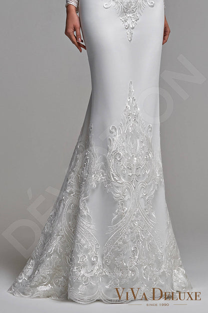 Maya Open back A-line Long sleeve Wedding Dress 8