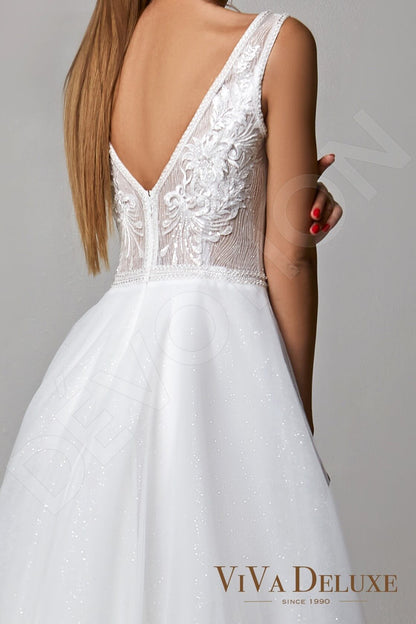 Magda Open back A-line Sleeveless Wedding Dress 5