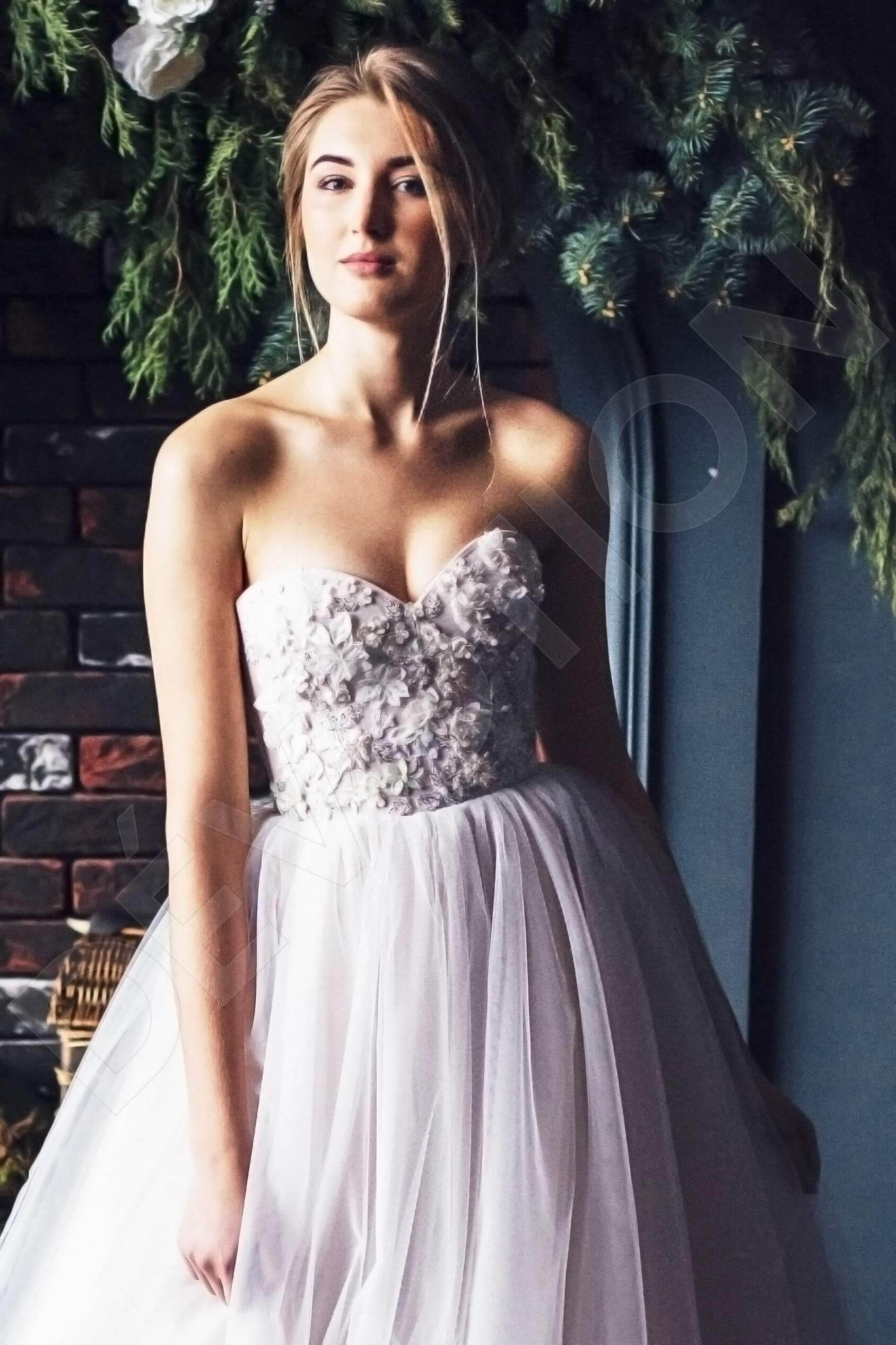 Ondine A-line Sweetheart Milk PowderPink Wedding dress