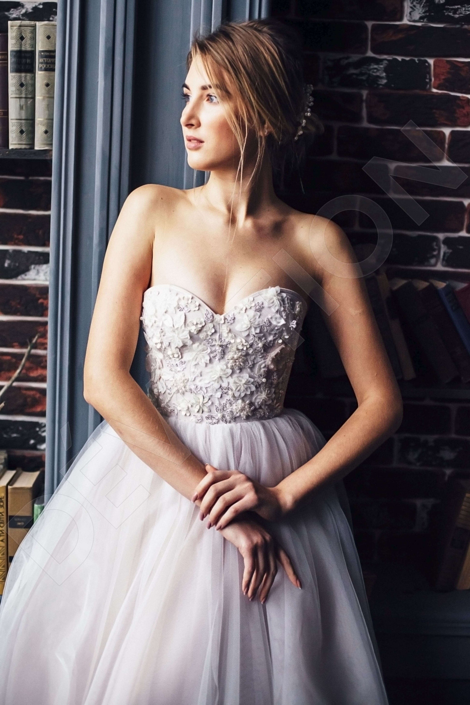 Ondine A-line Sweetheart Milk PowderPink Wedding dress