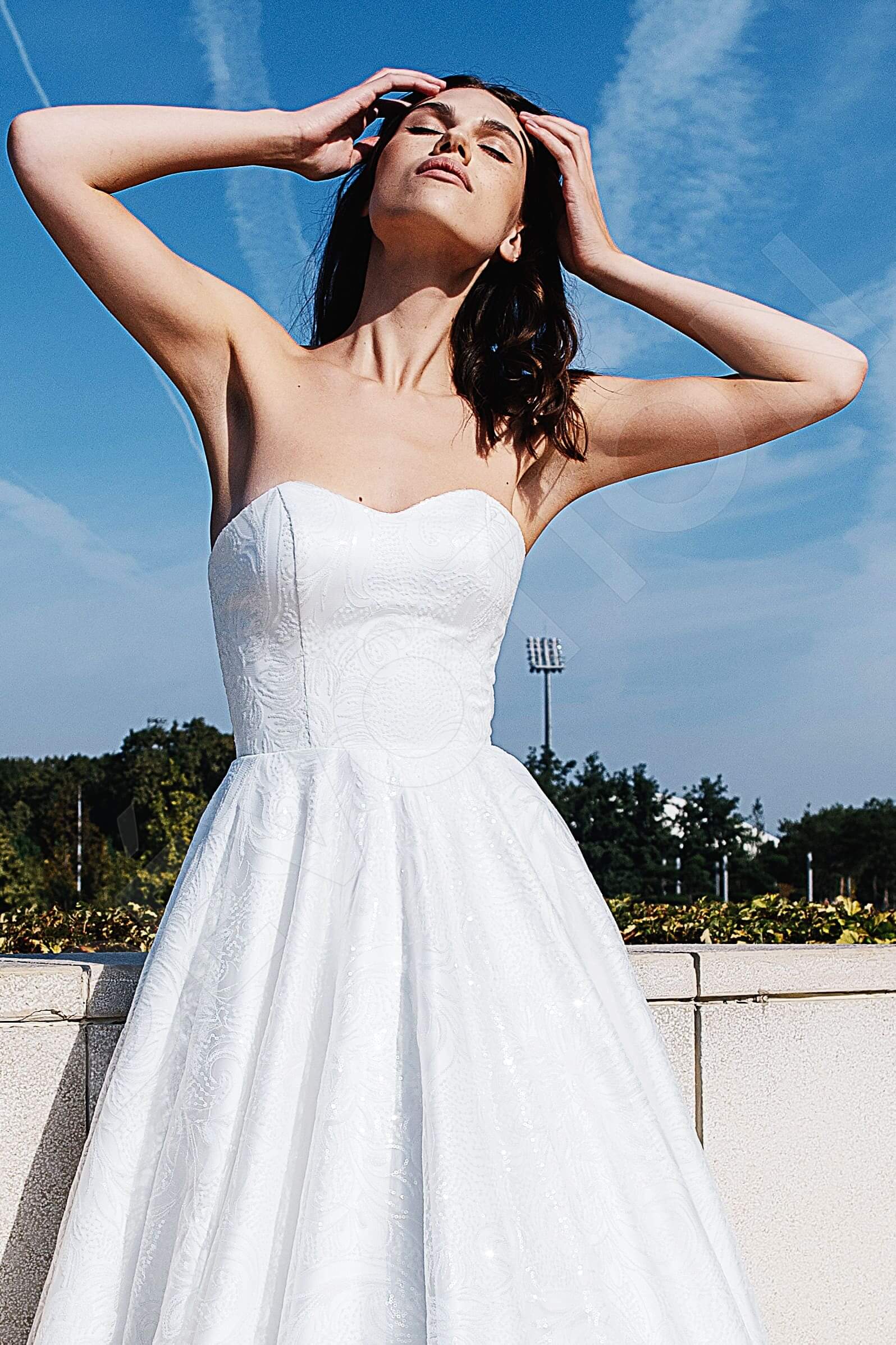 Merav A-line Sweetheart Ivory Wedding dress