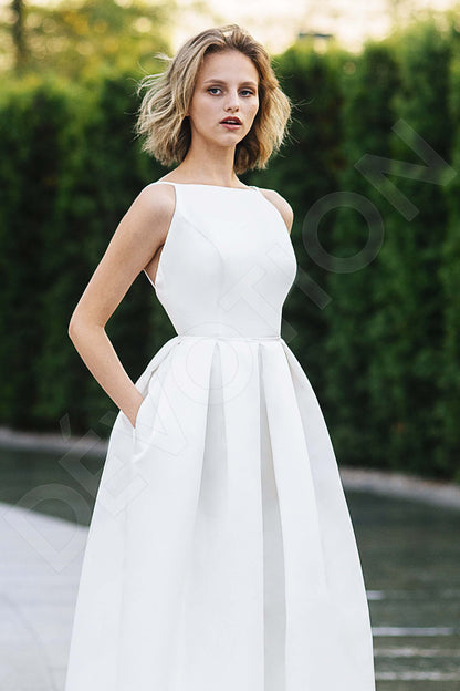 Edna Open back A-line Sleeveless Wedding Dress 5