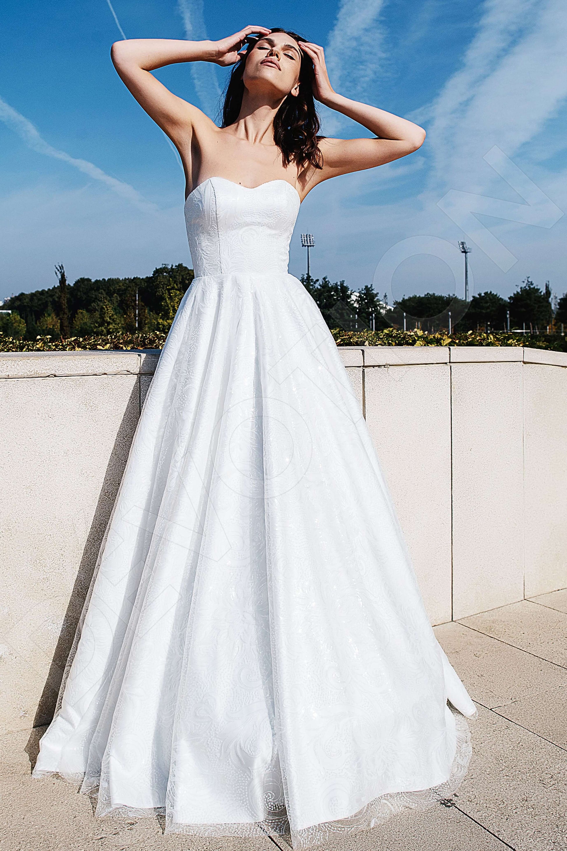 Merav A-line Sweetheart Ivory Wedding dress