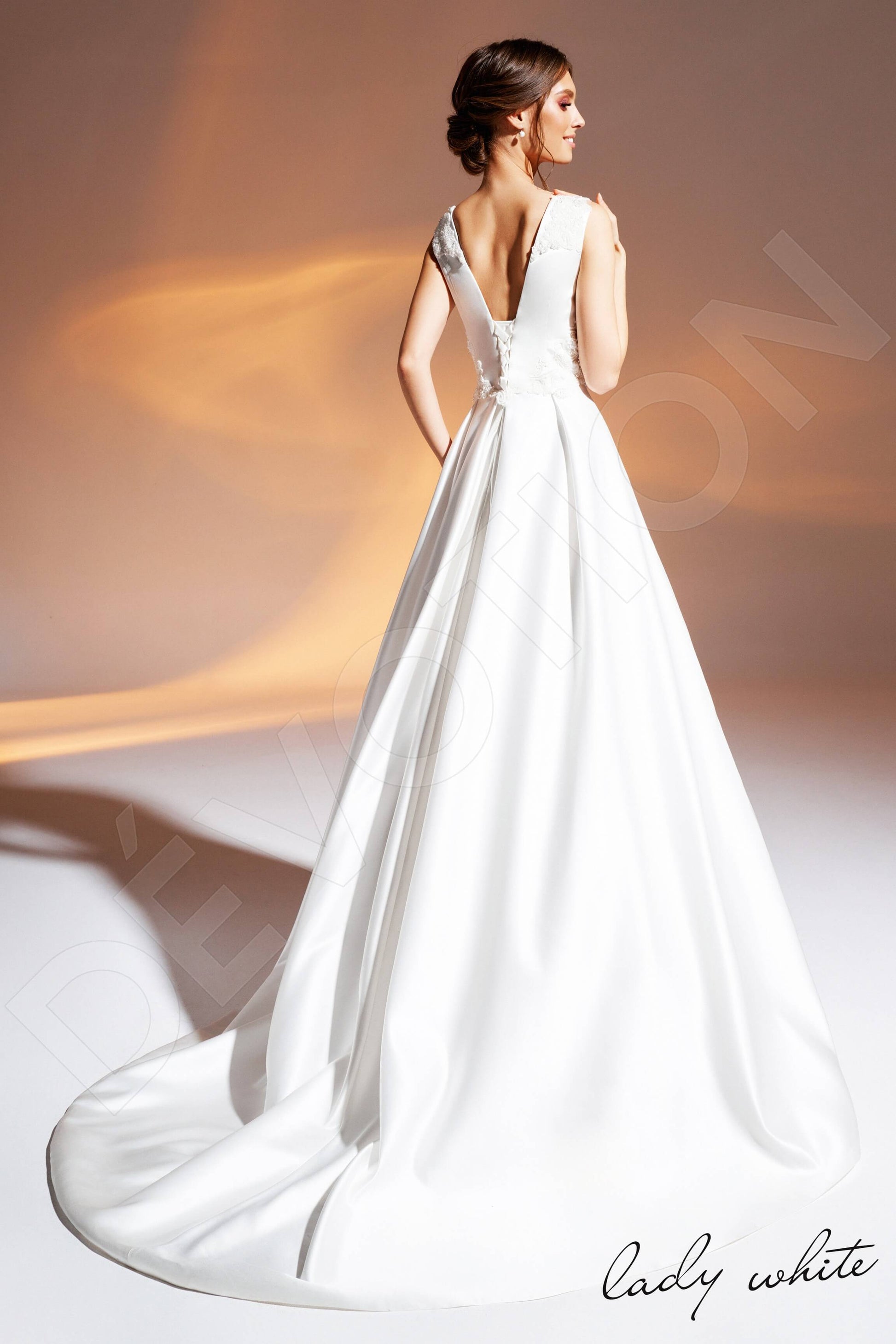 Masika A-line Illusion Ivory Wedding dress