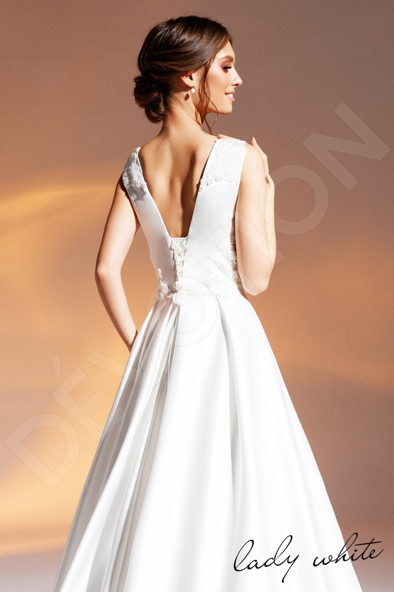 Masika A-line Illusion Ivory Wedding dress