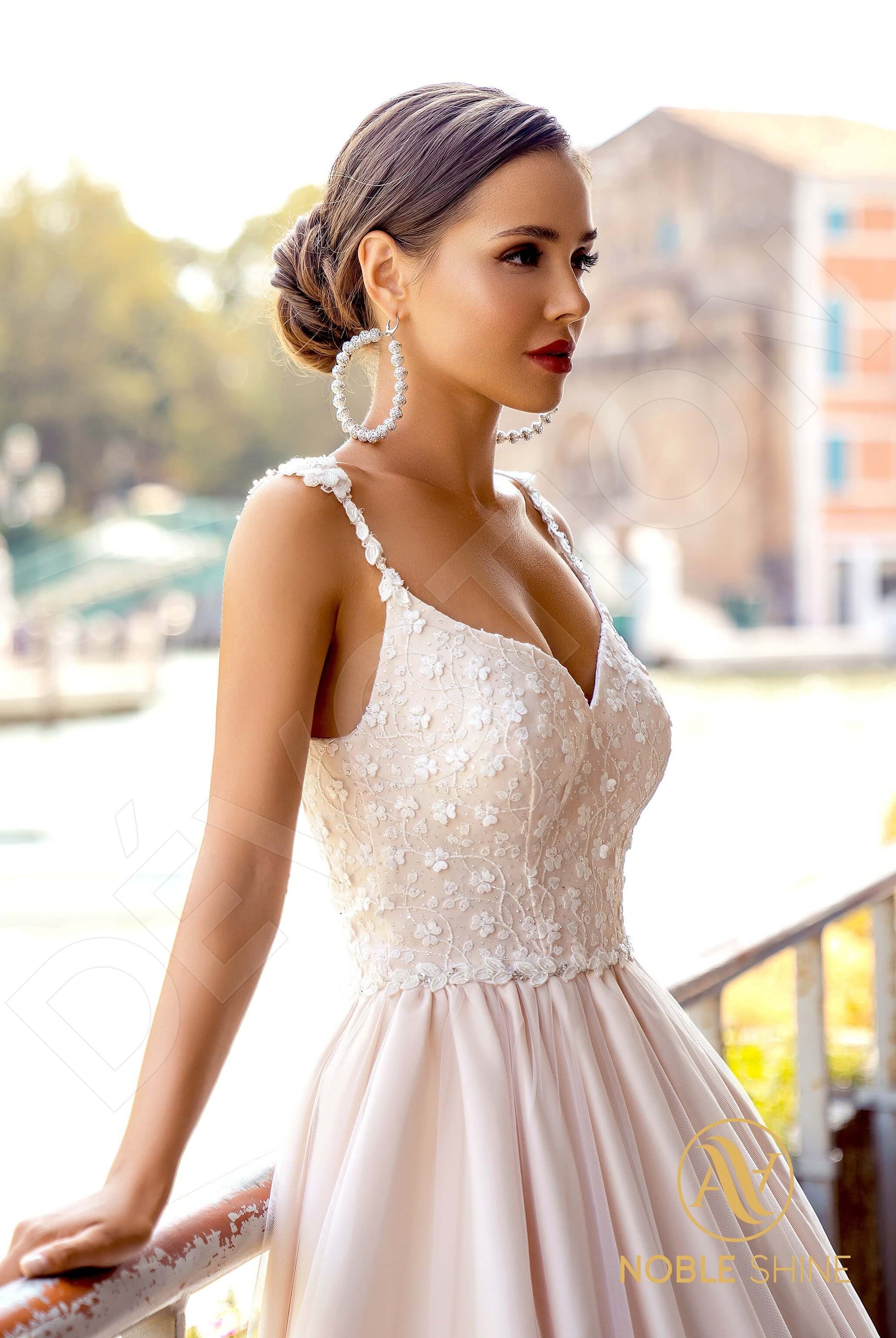 Julietta A-line Sweetheart Cappuccino Milk Wedding dress