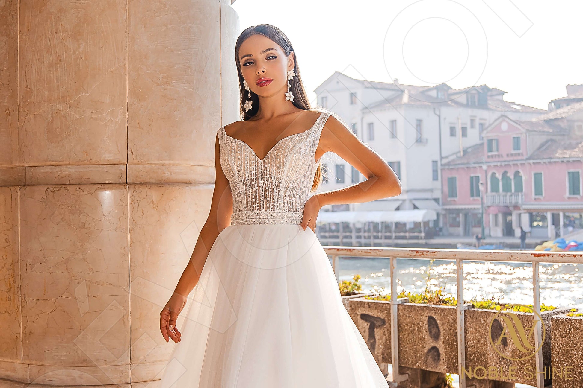 Susanna A-line Sweetheart Milk Wedding dress