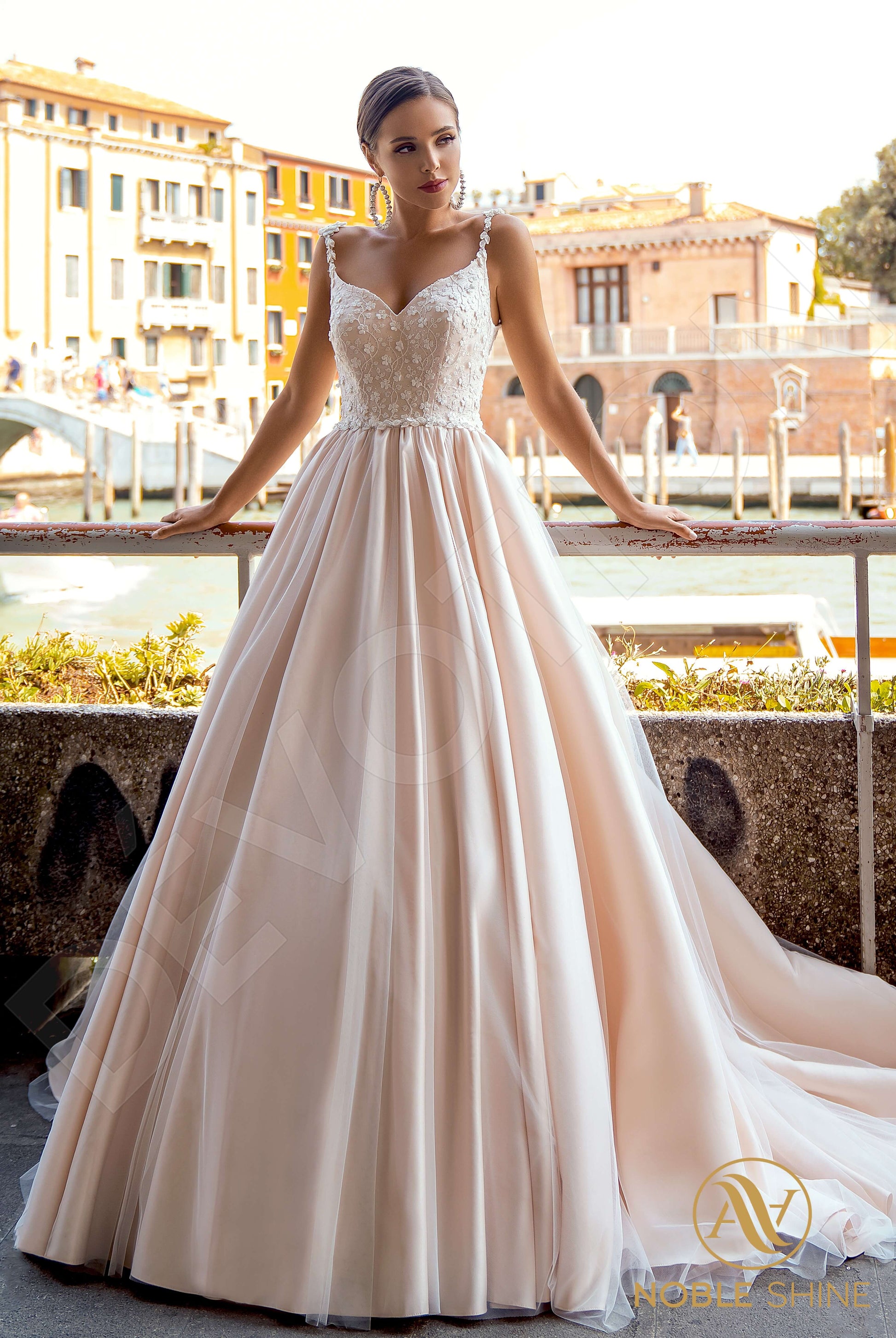 Julietta A-line Sweetheart Cappuccino Milk Wedding dress