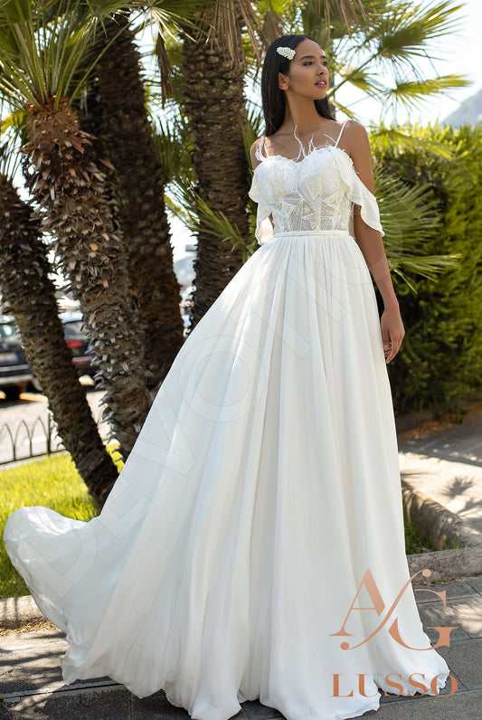 Vincenza A-line Sweetheart Ivory Wedding dress