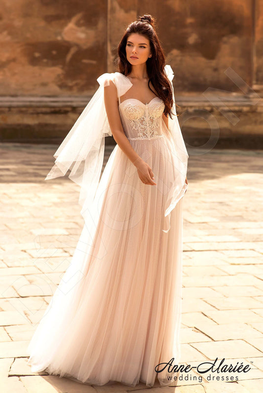 Edeline A-line Sweetheart Milk Nude Wedding dress