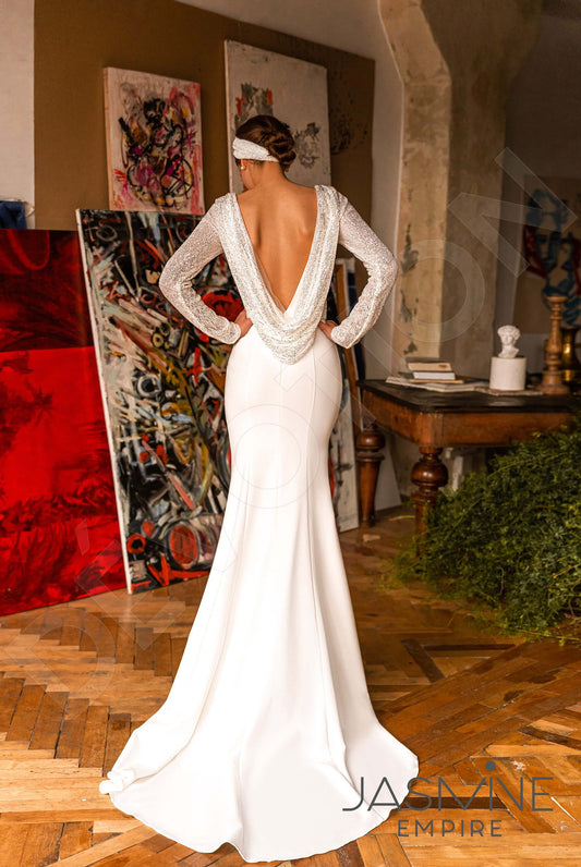 Dana Trumpet/Mermaid V-neck Ivory Wedding dress