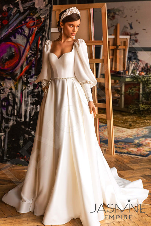 Maginne A-line Sweetheart Ivory Wedding dress