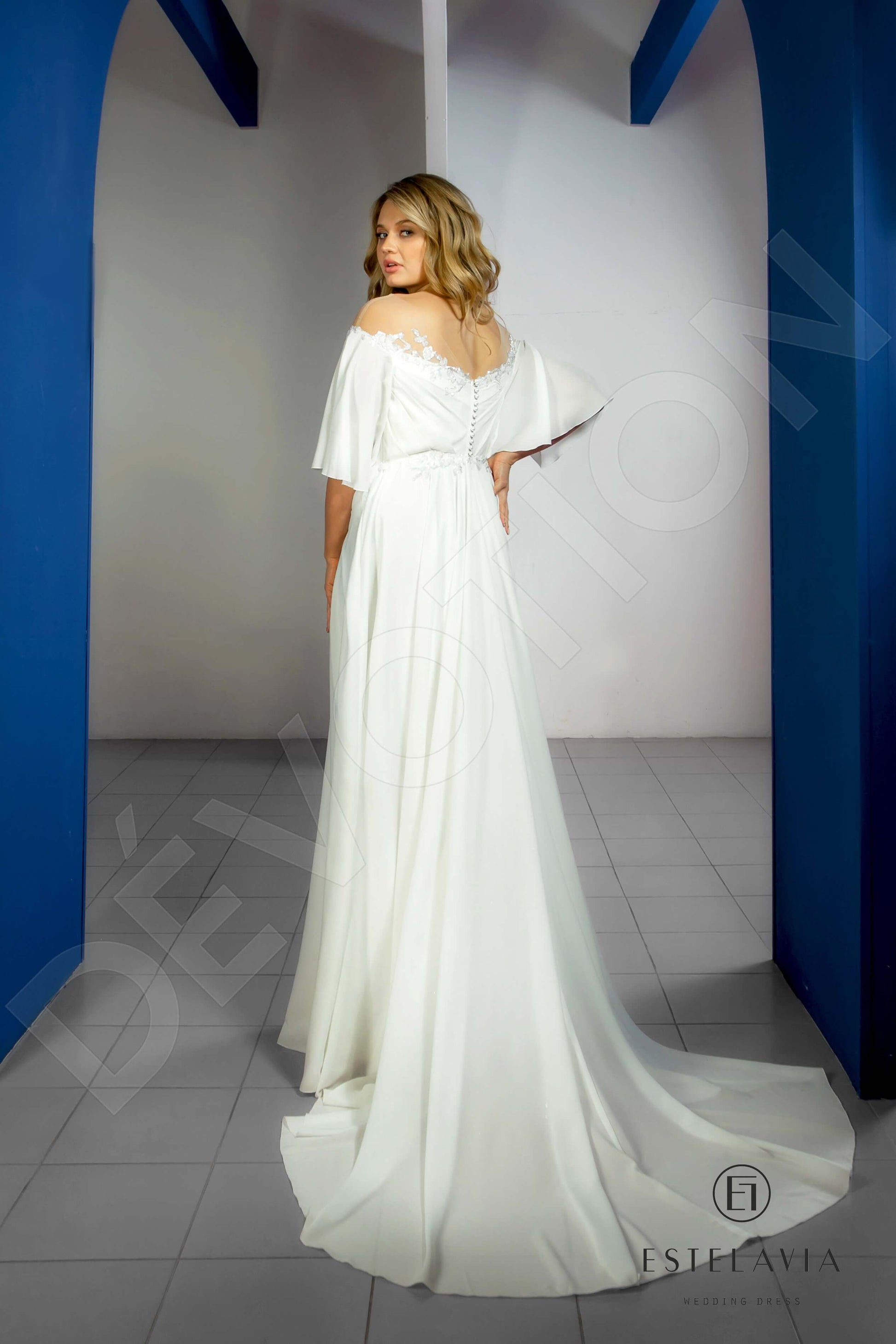 Yunna A-line Illusion Milk Wedding dress