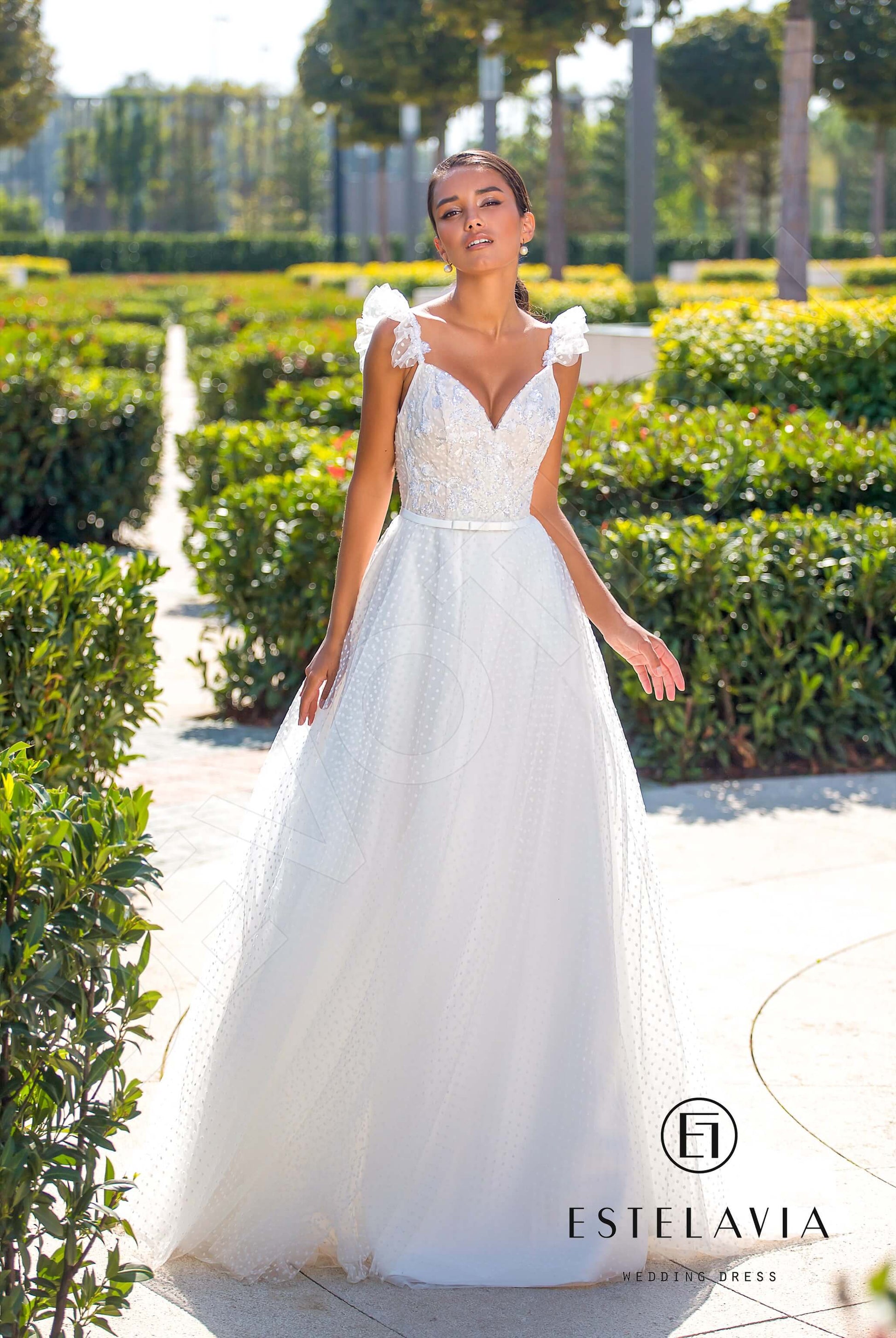 Baley A-line Sweetheart Milk Wedding dress