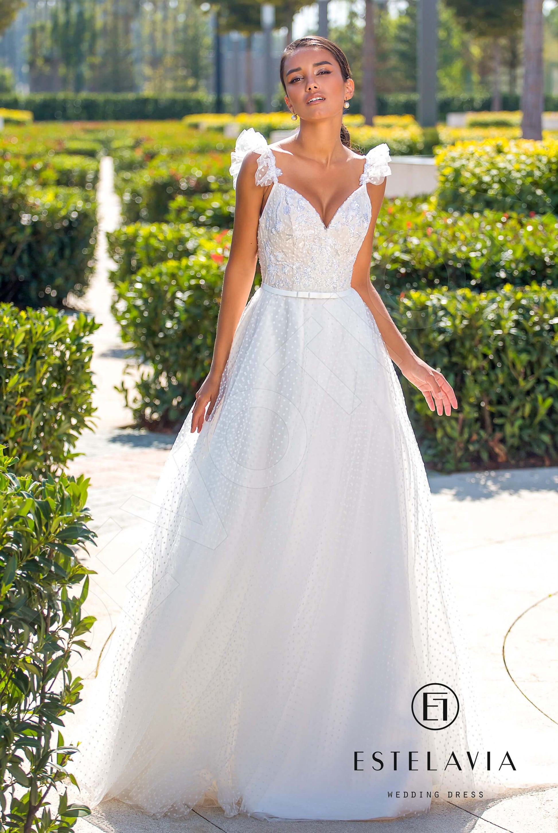 Baley A-line Sweetheart Milk Wedding dress