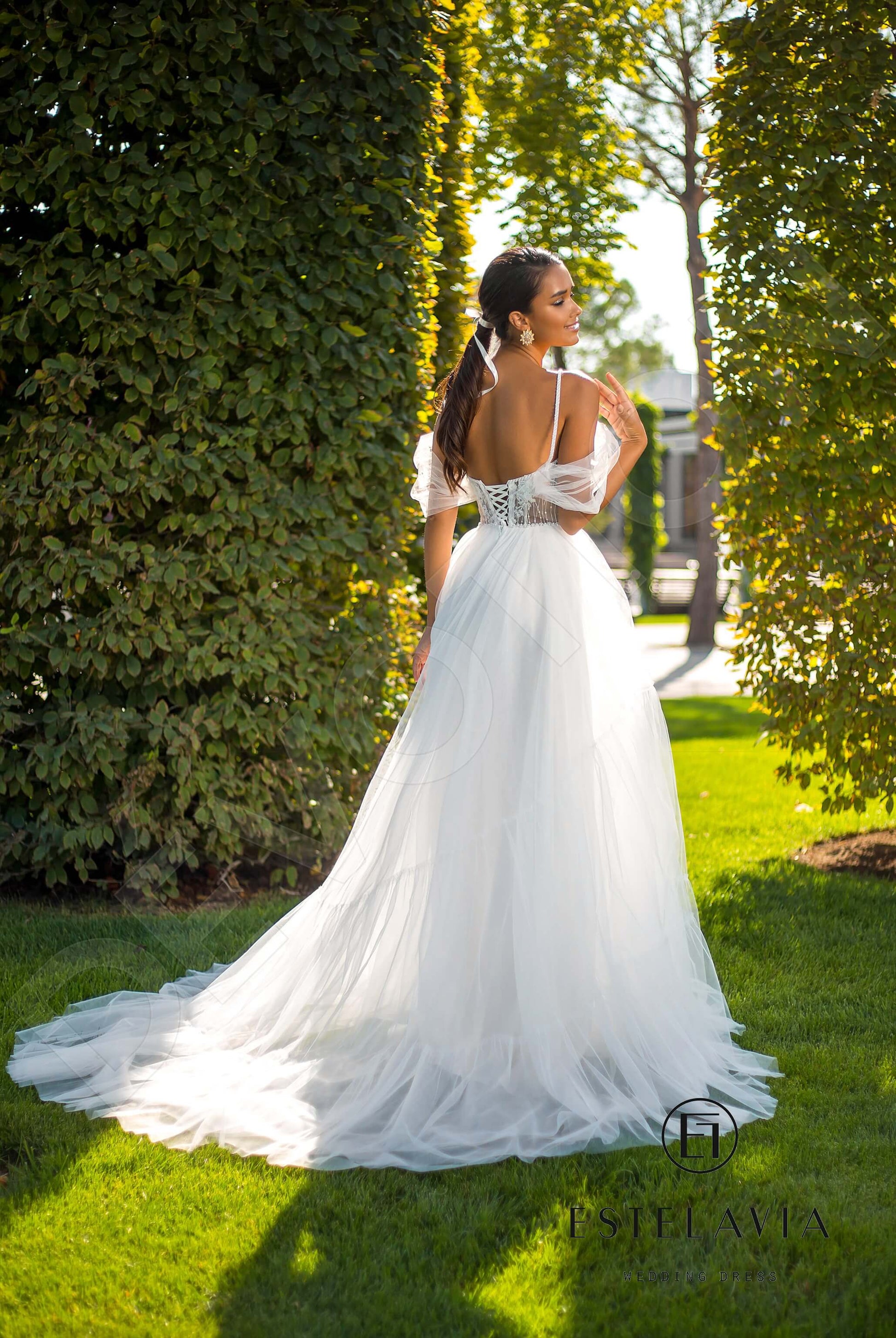 Rexein A-line Sweetheart Milk Wedding dress