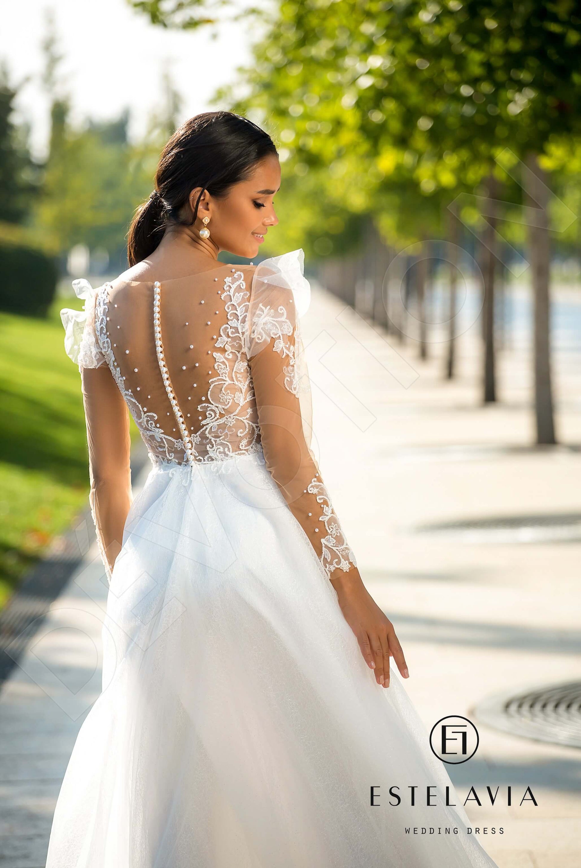 Mayr A-line Illusion Milk Wedding dress