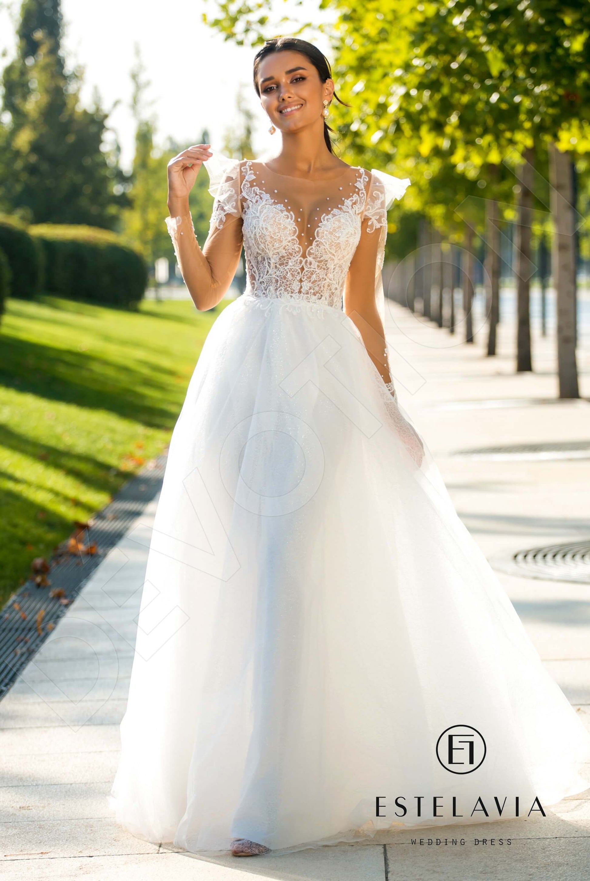 Mayr A-line Illusion Milk Wedding dress