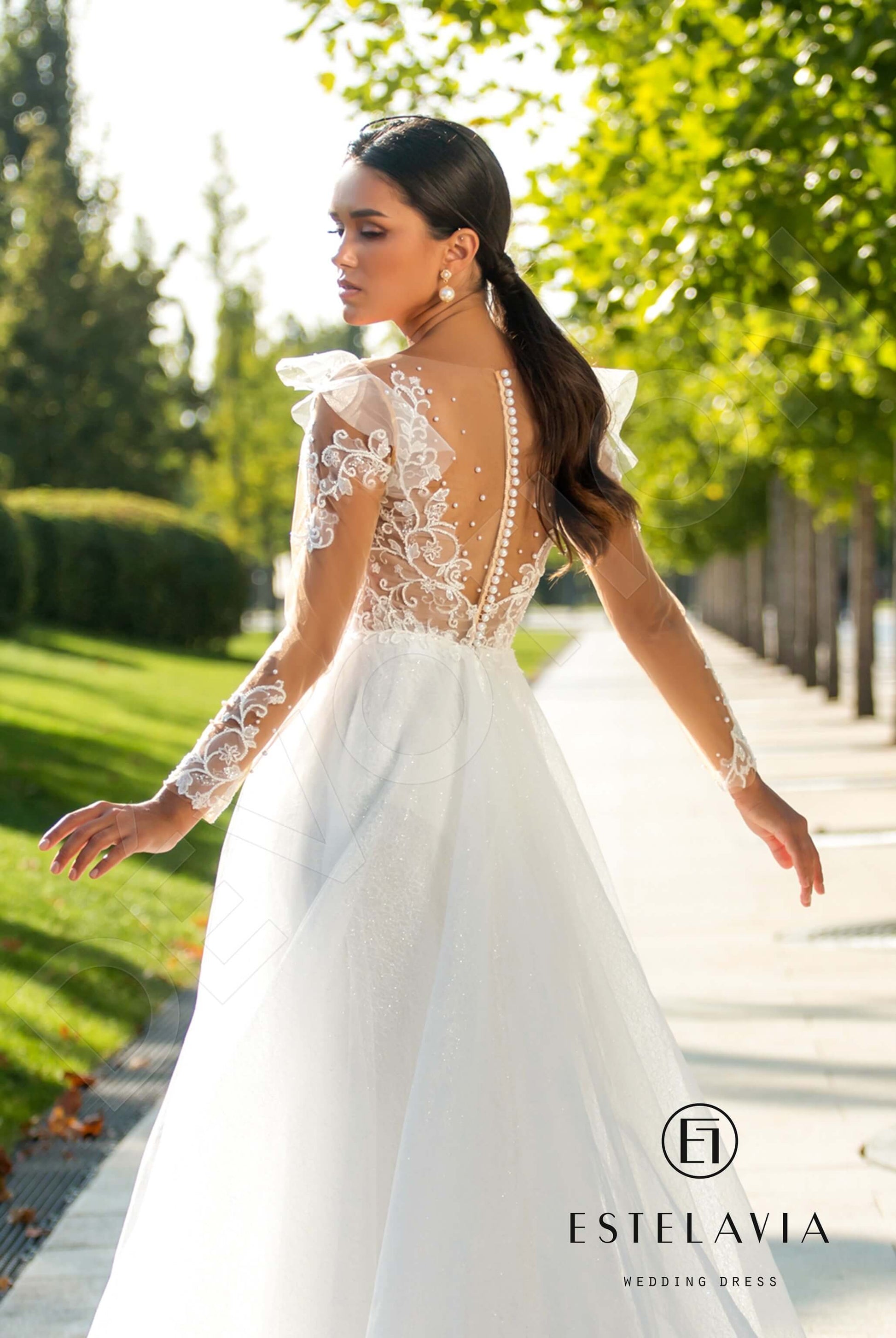 Mayr A-line Illusion Milk Wedding dress