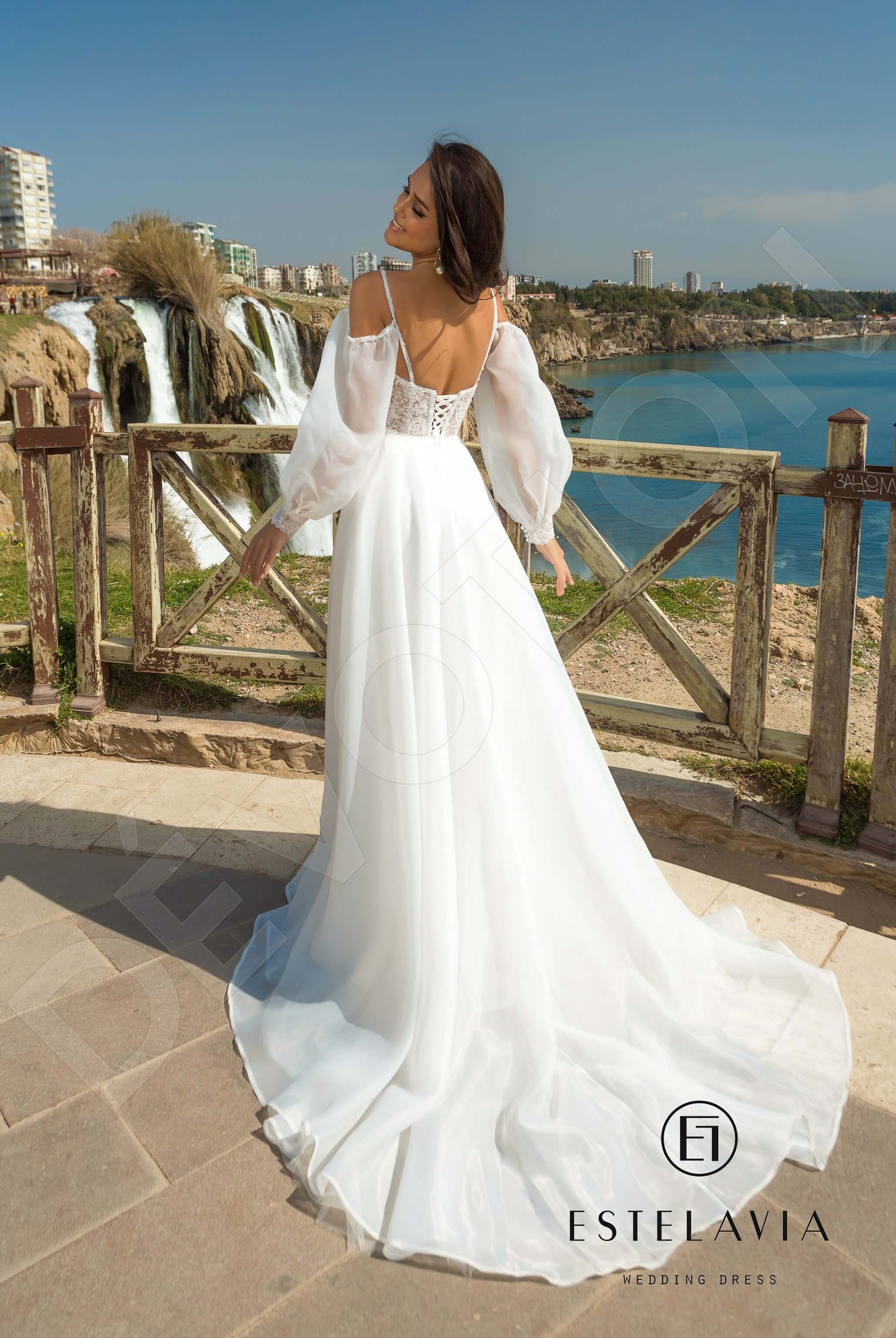 Estefania A-line Sweetheart Milk Wedding dress