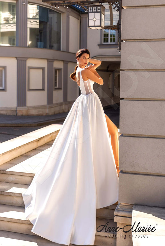 Ketrin A-line Sweetheart Milk Wedding dress