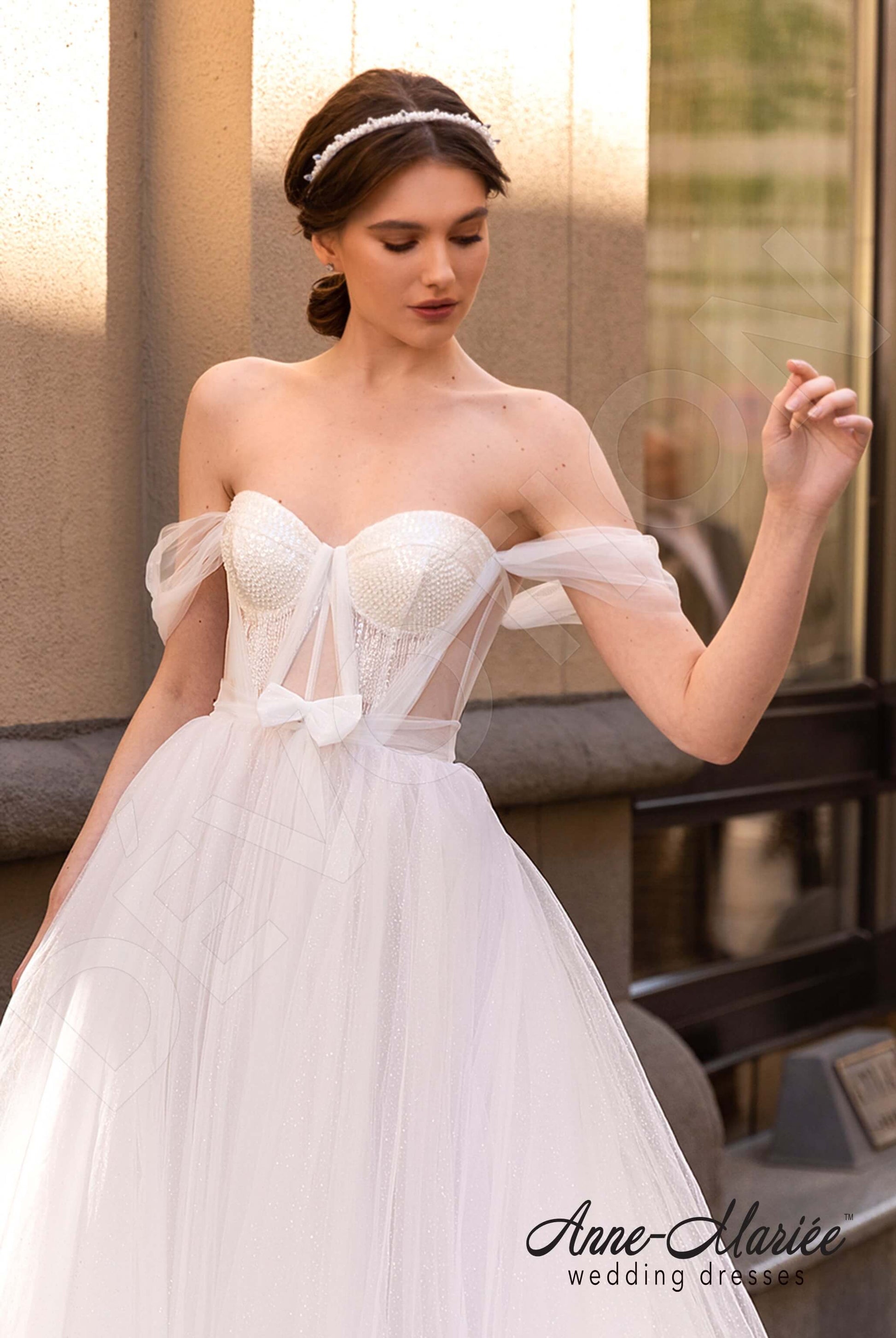 Pirret A-line Sweetheart Milk Wedding dress