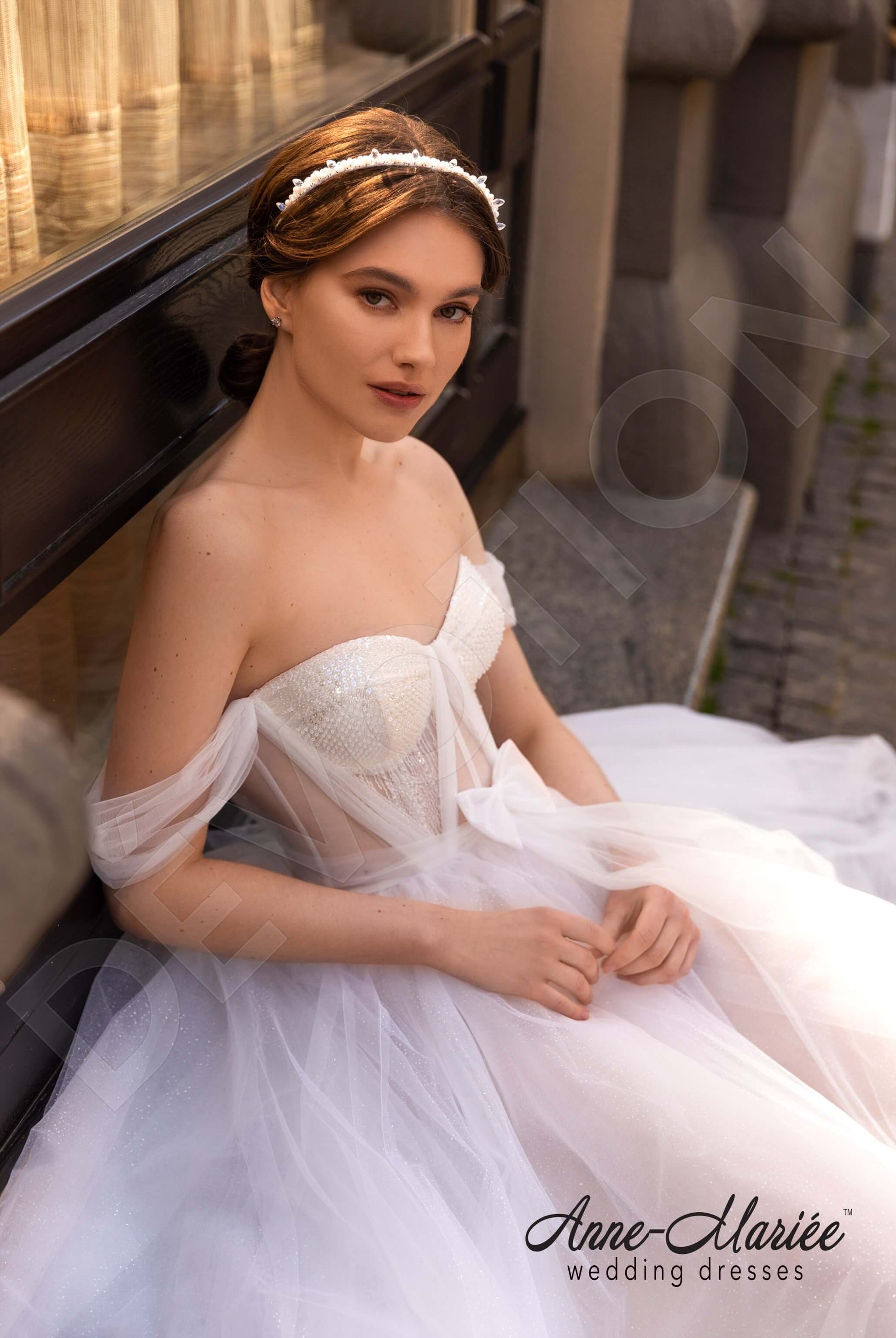 Pirret A-line Sweetheart Milk Wedding dress