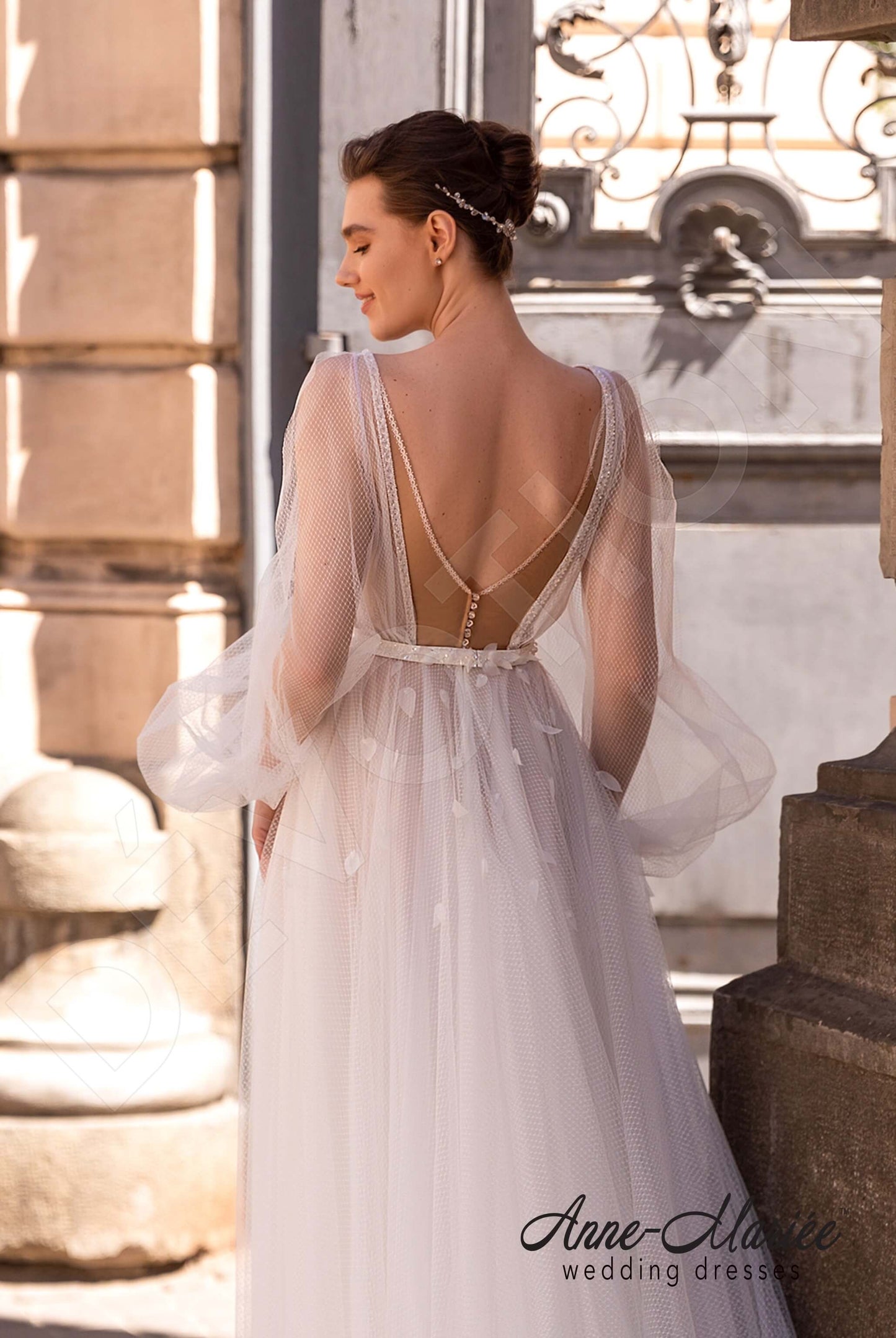 Sophie Open back A-line Long sleeve Wedding Dress 3